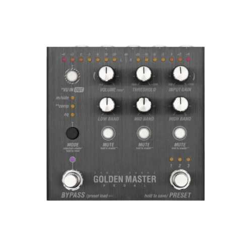 Endorphin.es Golden Master Pedal Stereo Multi-Band End-Of-Chain Processor Unit (Black)