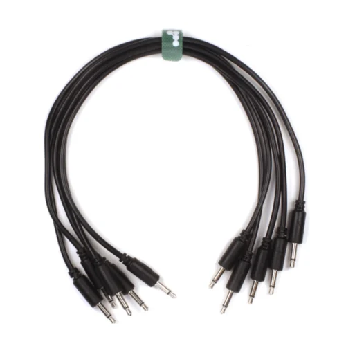 Knots PVC Eurorack Cables (5 pack) Straight Black