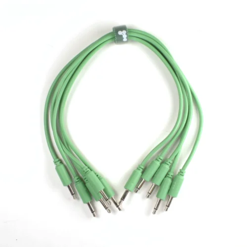 Knots PVC Eurorack Cables (5 pack) Straight Green