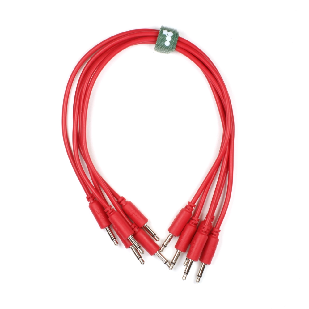 Knots PVC Eurorack Cables (5 pack) Straight Red