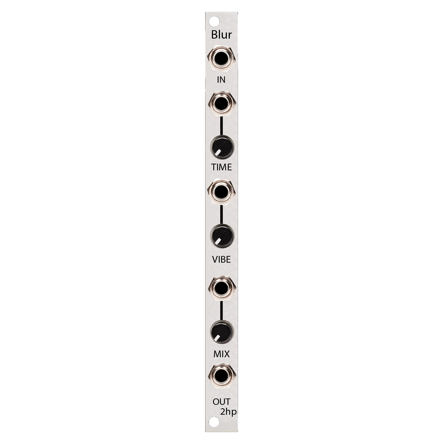 2hp Blur Eurorack Spectral Processor Module (Silver)