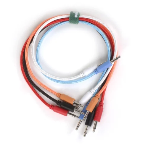 Knots Braided Eurorack Cables (5 pack) Straight Mixed