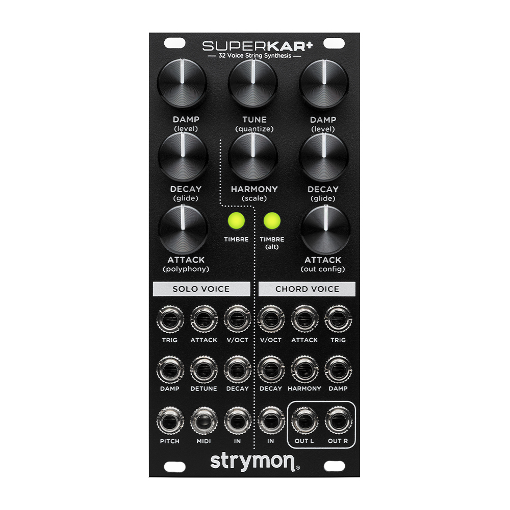 Strymon SuperKar+ Eurorack Polyphonic Karplus Strong Module