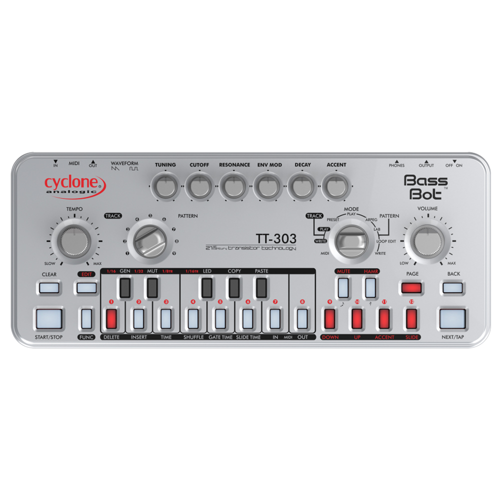Cyclone Analogic Bass Bot TT-303 V2 Desktop Synthesizer
