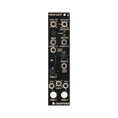 Endorphin.es Two Of Cups M/MIDI Eurorack Dual Channel Sampler Module