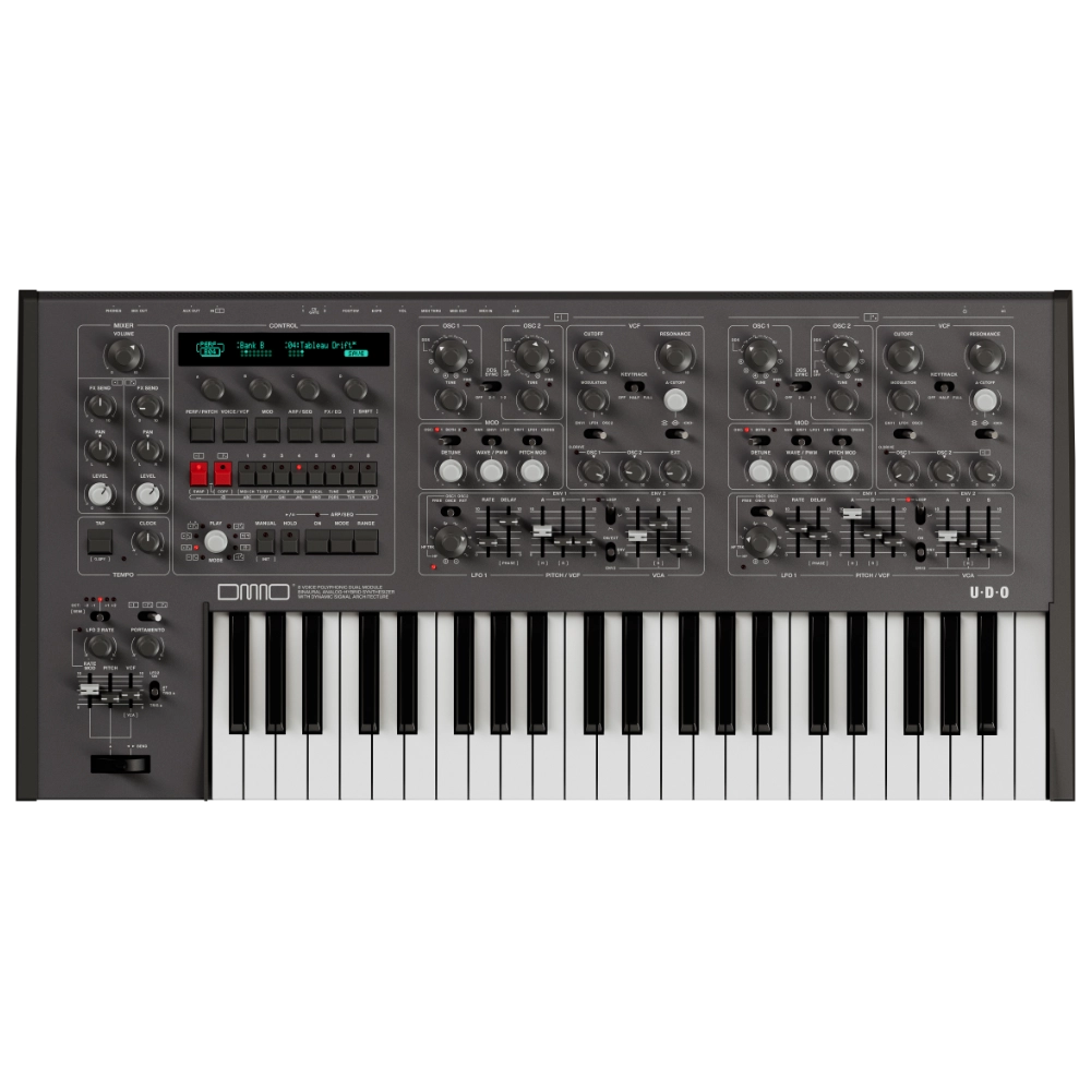 UDO DMNO 8 Voice Polyphonic Binaural Analog Hybrid Synthesiser (Black)