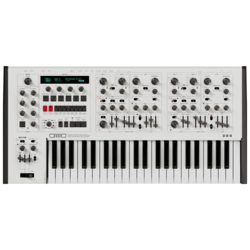UDO DMNO 8 Voice Polyphonic Binaural Analog Hybrid Synthesiser (White)