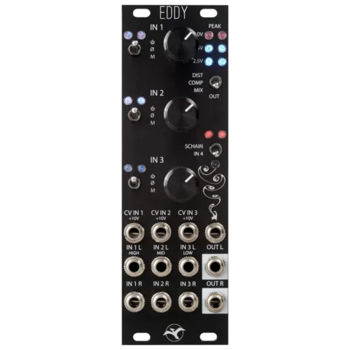 Schlappi Engineering Eddy Eurorack Triple Stereo VCA/Submixer Module (Black)