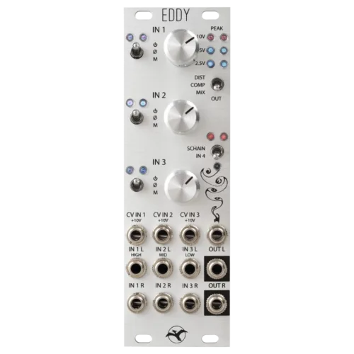 Schlappi Engineering Eddy Eurorack Triple Stereo VCA/Submixer Module (Silver)