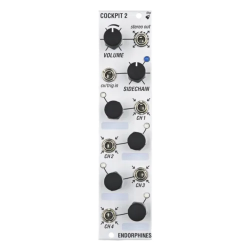 Endorphin.es Cockpit 2 Eurorack Mixer Module (3U – Silver)