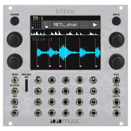 1010 Music Bitbox Mk2 Eurorack Sampler Module (Silver)