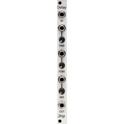 2hp Delay Eurorack Effects Module (Silver)