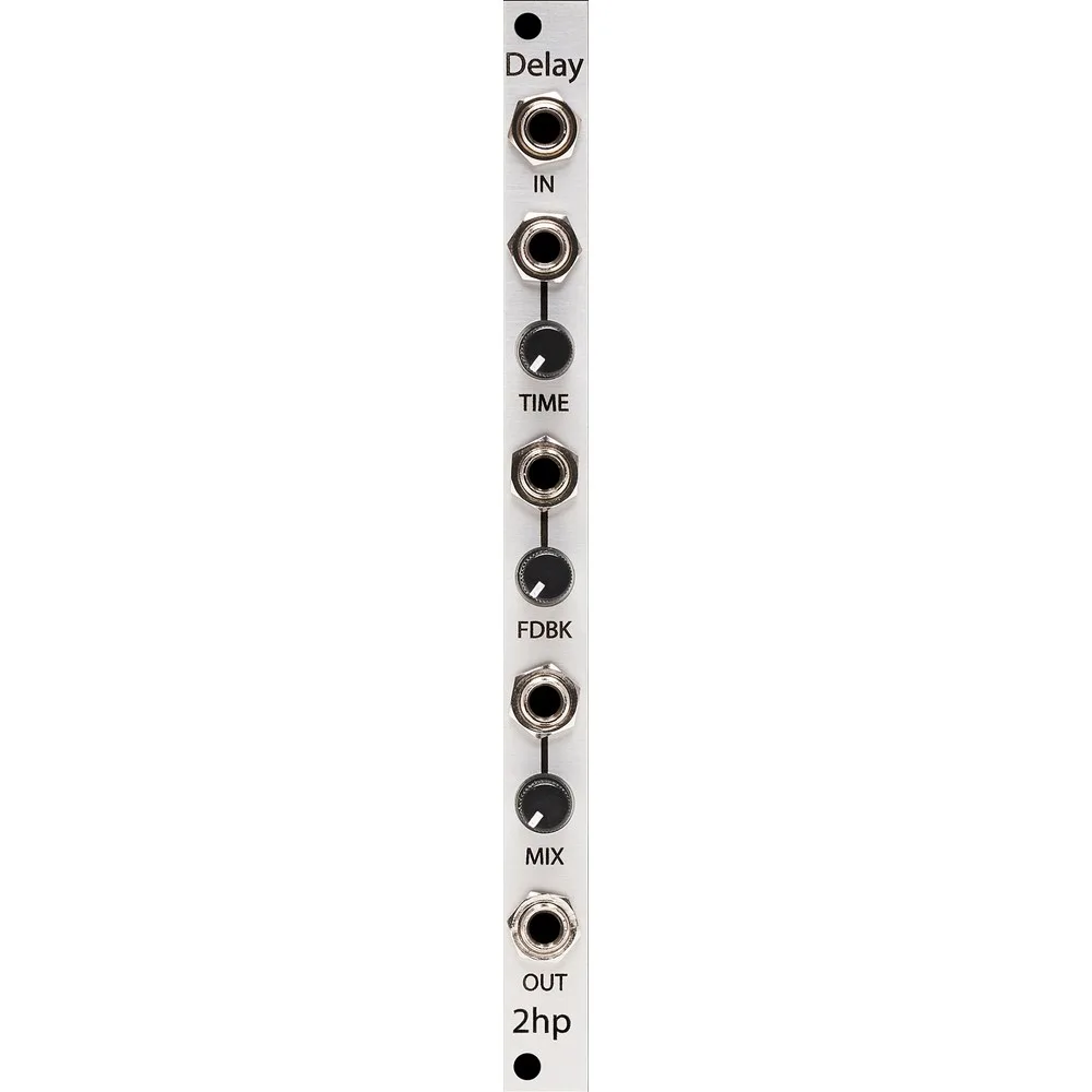 2hp Delay Eurorack Effects Module (Silver)