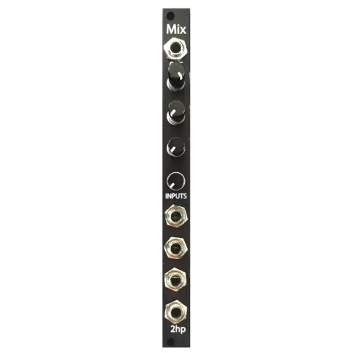 2hp Mix Eurorack Audio Mixer Module (Black)