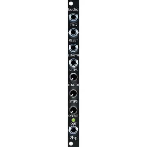 2hp Euclid Eurorack Gate Sequencer Module (Black)