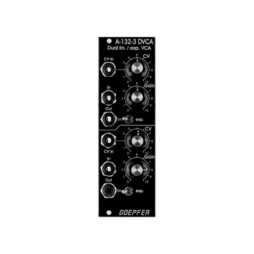 Doepfer A-132-3V Eurorack Dual VCA Module (Black)