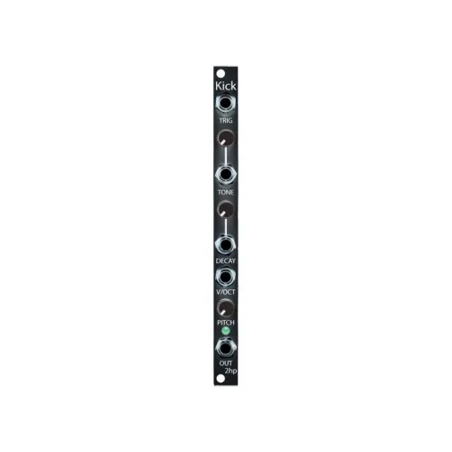 2hp Kick Eurorack Drum Module (Black)