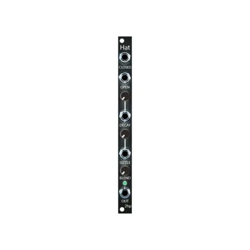 2hp Hat Eurorack Drum Module (Black)