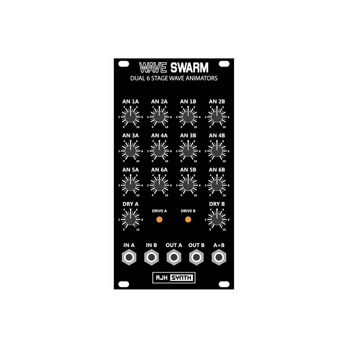 AJH Synths WaveSwarm Eurorack Waveform Animator Module (Vintage Black)