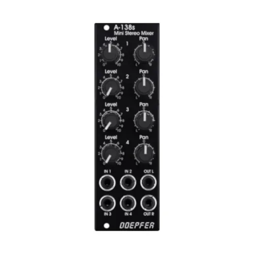Doepfer A-138-SV Eurorack Stereo Mixer Module (Black)