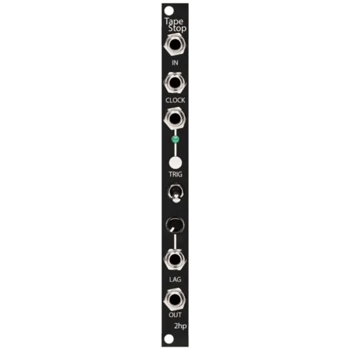 2hp Tape Stop Eurorack Clock-syncable Tape Effect Module (Black)