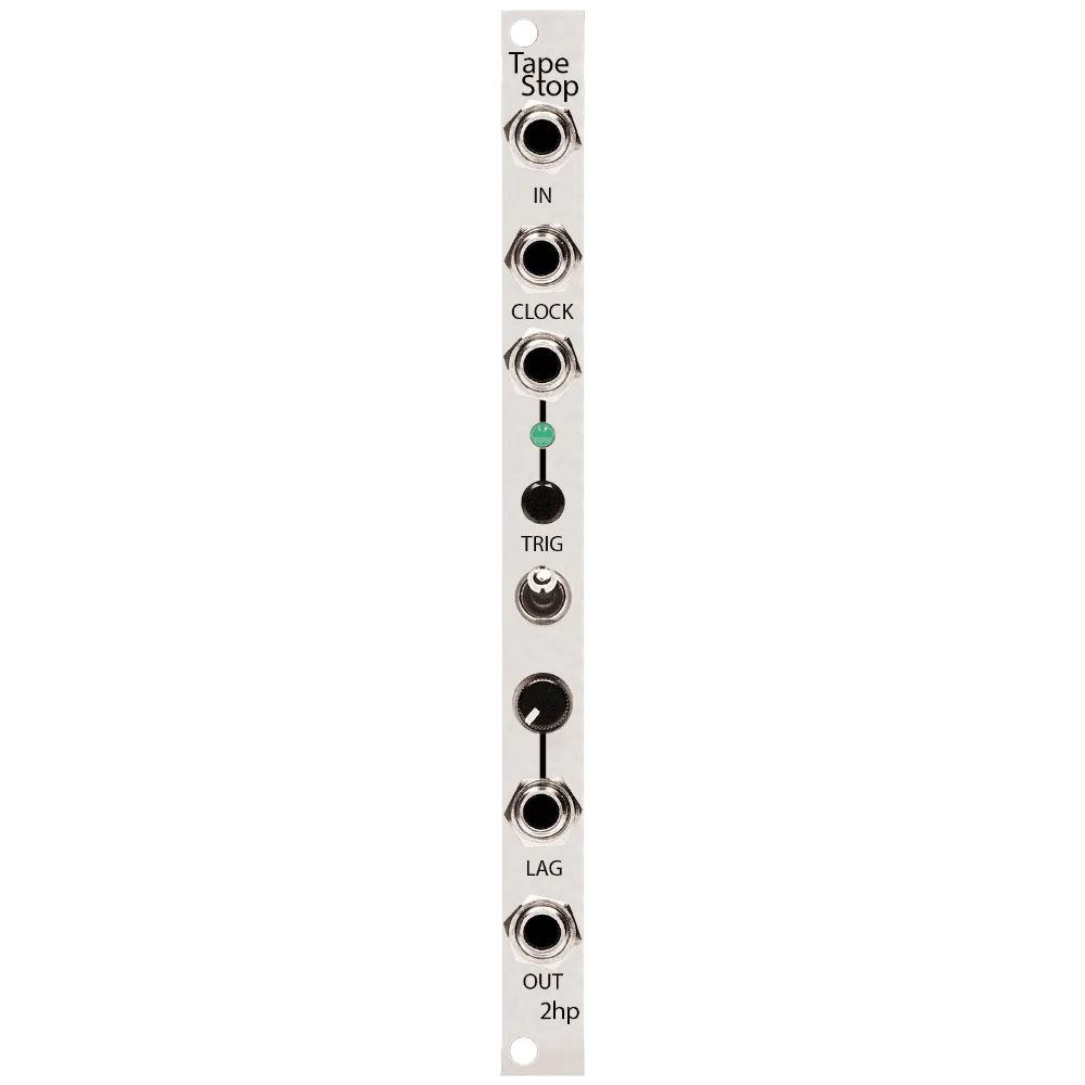2hp Tape Stop Eurorack Clock-syncable Tape Effect Module (Silver)