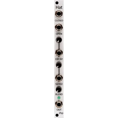 2hp Hat Eurorack Drum Module (Silver)