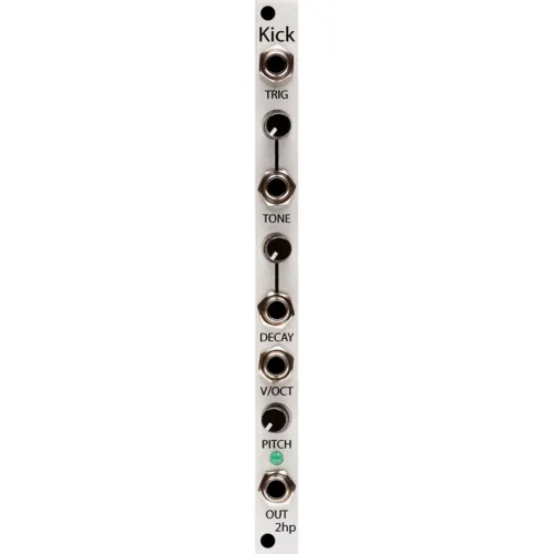 2hp Kick Eurorack Drum Module (Silver)