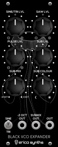 Erica Synths Black VCO Expander Eurorack Module (Black VCO MKII)