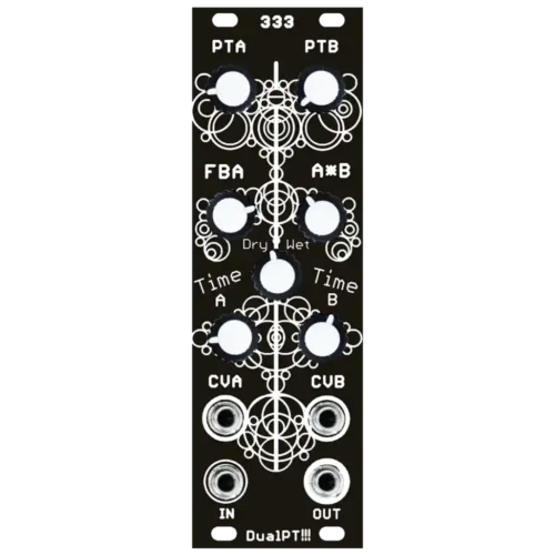 333 Modules Dual PT Double Delay, Glitch and Trash Eurorack Module