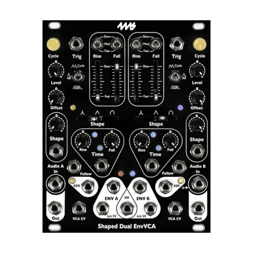 4ms Shaped Dual EnvVCA Eurorack Envelope Generator and VCA Module