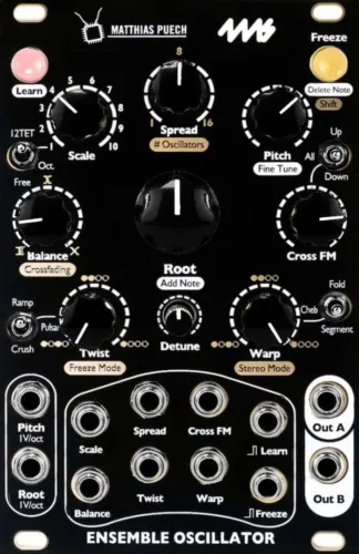 4ms Ensemble Oscillator Eurorack Module (Black)