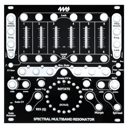 4ms Spectral Multiband Resonator Black Faceplate (Faceplate Only)