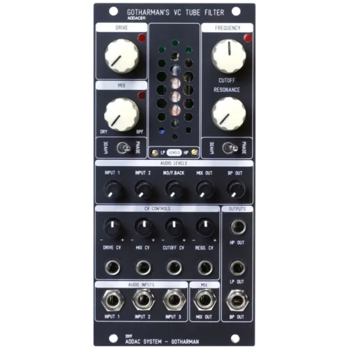 ADDAC 611 Gotharman’s VC Tube Filter Eurorack Module