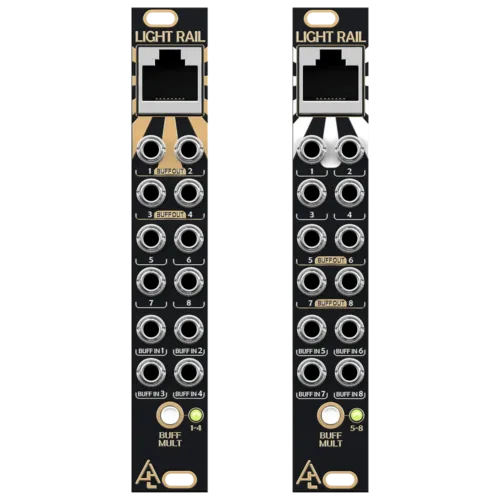 After Later Audio Light Rail Eurorack Cable Extension Module (Pair)
