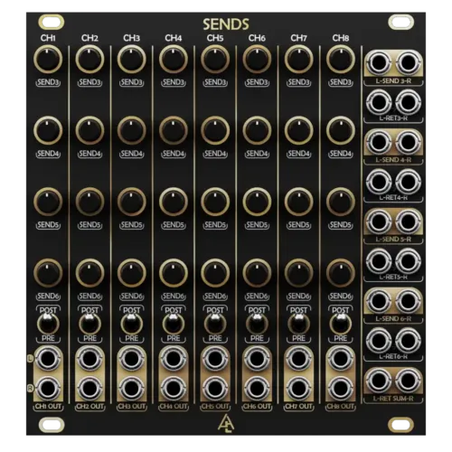 After Later Audio Sends Eurorack Stereo Matrix Mixer Module