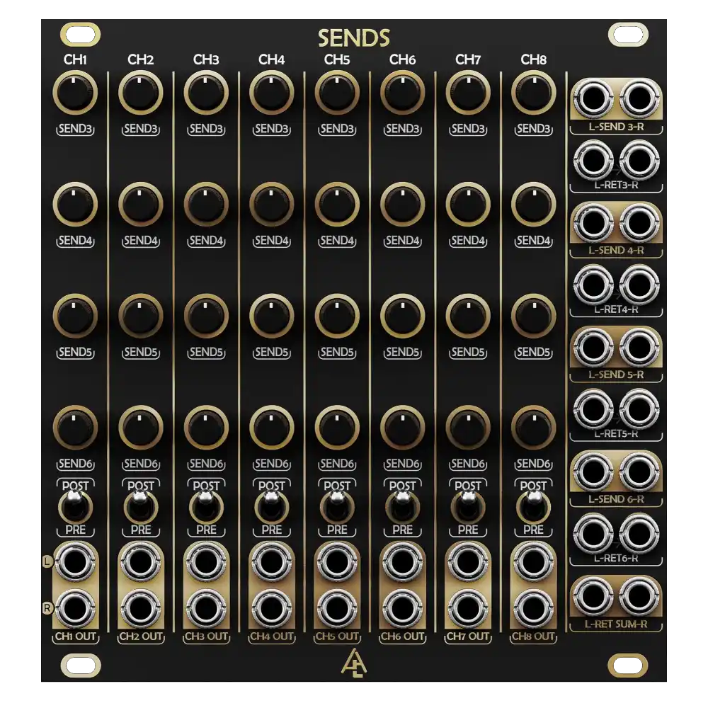 After Later Audio Sends Eurorack Stereo Matrix Mixer Module