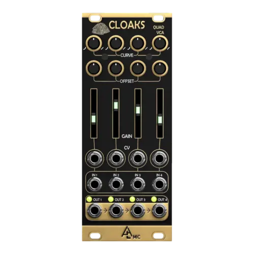 After Later Audio Cloaks Eurorack Quad VCA Module (Mutable Instruments Veils Clone)
