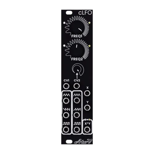 AtoVproject cLFO Eurorack Dual CV Controlled LFO Module (Black)