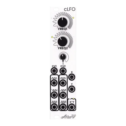 AtoVproject cLFO Eurorack Dual CV Controlled LFO Module (Silver)