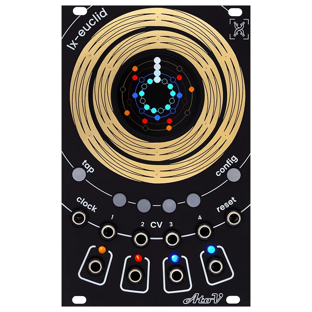AtoVproject lx-Euclid Eurorack Four Channel Trigger Sequencer Module