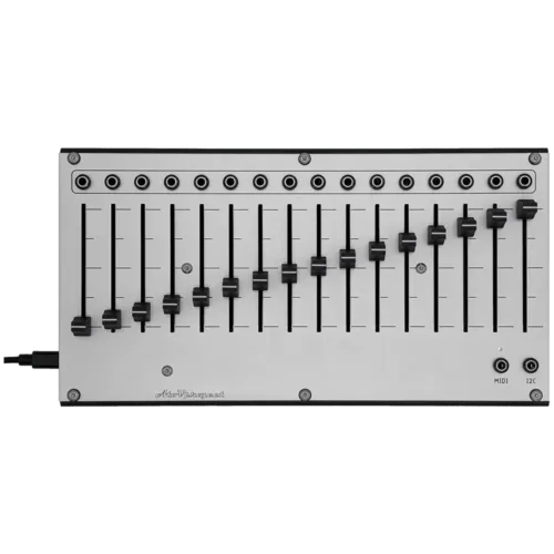 AtoVproject 16n Faderbank CV and MIDI Controller (Silver)