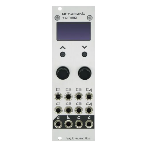 Big T Music Ornament and Crime Eurorack Module (Silver)