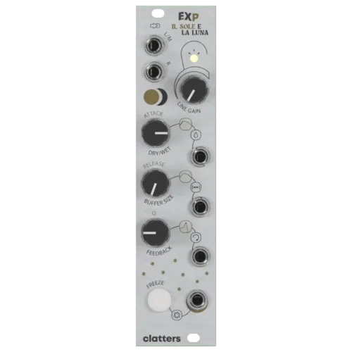Clatters Machines EXP-FX Sibilla Expander Eurorack Module (Silver)