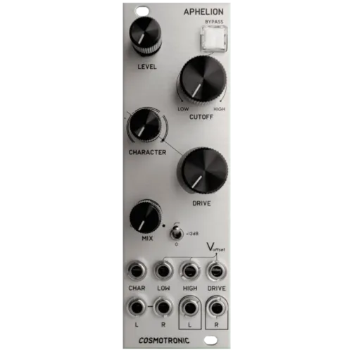 Cosmotronic Aphelion Eurorack Stereo Distortion, Filter and VCA Module (Silver)