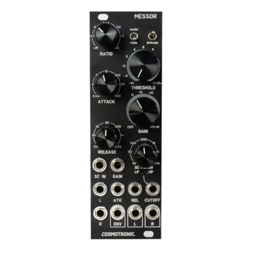 Cosmotronic Messor Stereo Compressor and Transient Shaper Eurorack Module (Black)