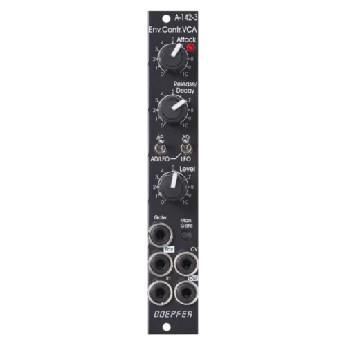 Doepfer A-142-3V Eurorack Dual Envelope Generator VCA LFO Module (Black)