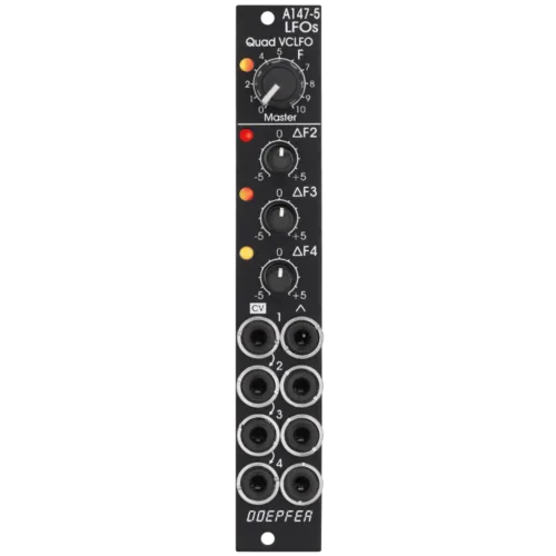 Doepfer A-147-5V Eurorack Quad Voltage Controlled LFO Module (Black)