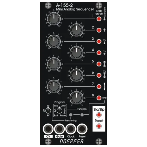 Doepfer A-155-2V Eurorack Miniature Analog Sequencer Module (Black)