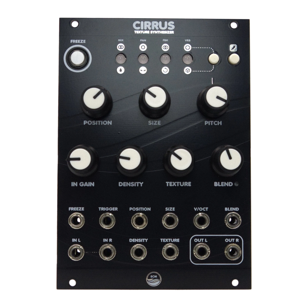 East Coast Modular Cirrus Eurorack Texture Synthesiser Module (Black)